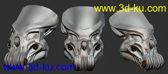 3D打印模型异形面具的图片