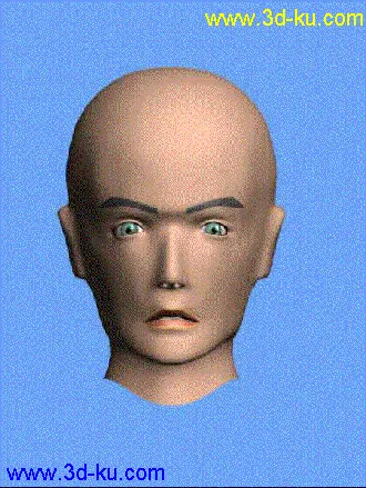 3D打印模型试做了一个面部表情的图片