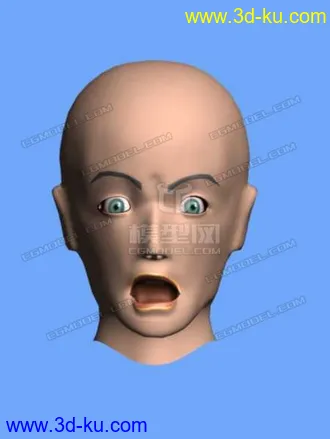 3D打印模型试做了一个面部表情的图片