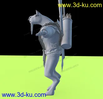 牛头战士3D模型的图片