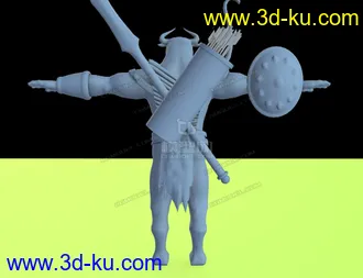 牛头战士3D模型的图片
