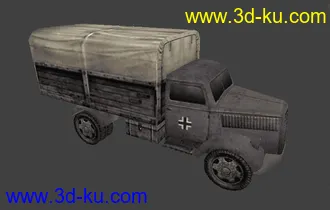 3D打印模型低模大卡车的图片