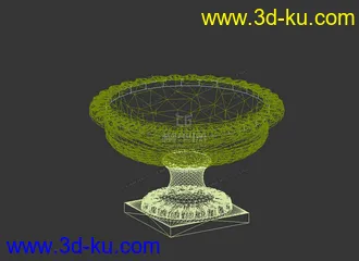 3D打印模型精致的花钵的图片