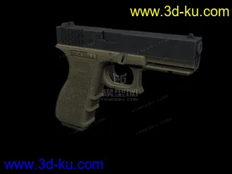 3D打印模型一把glock17手枪的图片