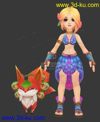 3D打印模型超萌超可爱的妹妹，萌死人不偿命！的图片