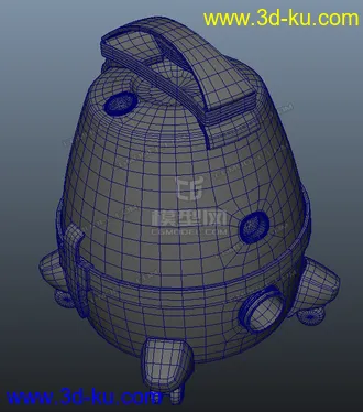3D打印模型吸尘器_家用_写实的图片