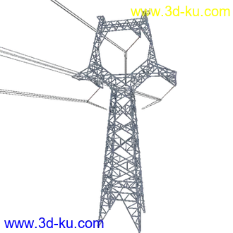 3D打印模型单回直线转角塔的图片