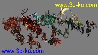 英雄无敌6 全套怪物模型的图片