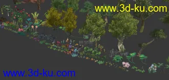 3D打印模型《幻神》植物合集 500个左右的图片