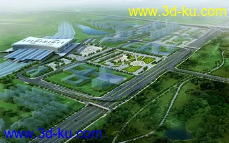 大桥 公路 蓝天 模型下载的图片