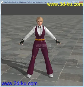 3D打印模型拳皇女角色——King的图片