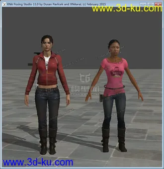 3D打印模型求生之路女角色的图片