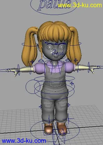 3D打印模型小女孩的图片