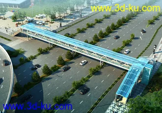 大桥 公路 蓝天 模型下载的图片