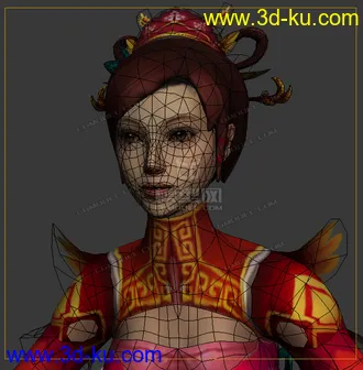 3D打印模型《口袋西游》男女主角 有贴图 带全套动作的图片
