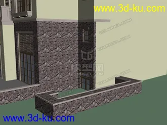 3D打印模型别墅的图片