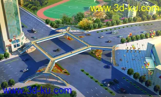 大桥 公路 蓝天 模型下载的图片