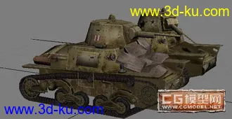 3D打印模型《战地１９４２》16-40轻型坦克的图片