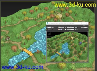 3D打印模型卡通Q版地形的图片