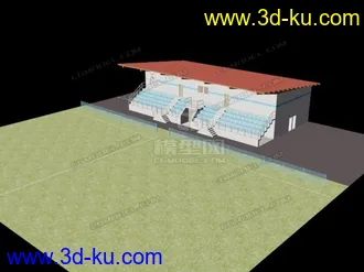 3D打印模型卡通体育场 卡通操场的图片