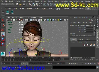 3D打印模型国外动画精品角色mayaRig Mery的图片