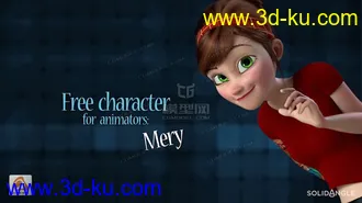 3D打印模型国外动画精品角色mayaRig Mery的图片