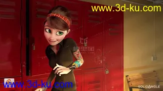 3D打印模型国外动画精品角色mayaRig Mery的图片