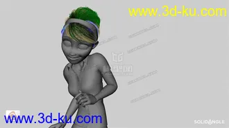 3D打印模型国外动画精品角色mayaRig Mery的图片