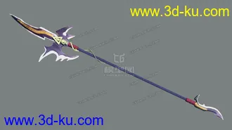 3D打印模型战戟的图片