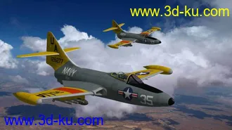 3D打印模型F9F战斗机的图片
