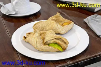 3D打印模型免费影视级-食物-面包-蛋糕-餐具-厨房的图片