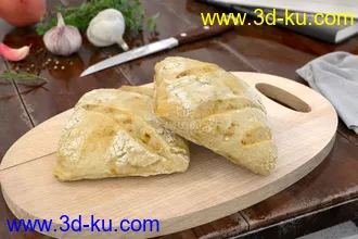 3D打印模型免费影视级-食物-面包-蛋糕-餐具-厨房的图片