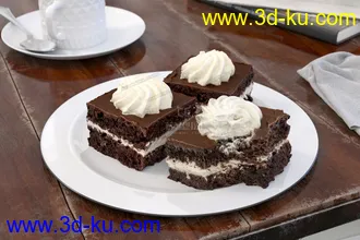 3D打印模型免费影视级-食物-面包-蛋糕-餐具-厨房的图片