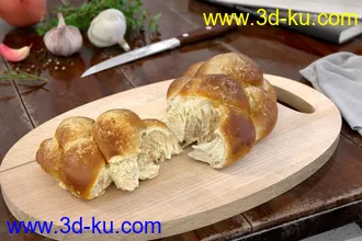 3D打印模型免费影视级-食物-面包-蛋糕-餐具-厨房的图片