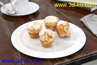 3D打印模型免费影视级-食物-面包-蛋糕-餐具-厨房的图片