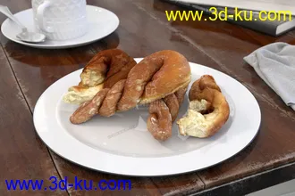3D打印模型免费影视级-食物-面包-蛋糕-餐具-厨房的图片