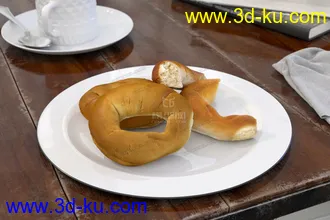 3D打印模型免费影视级-食物-面包-蛋糕-餐具-厨房的图片