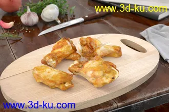 3D打印模型免费影视级-食物-面包-蛋糕-餐具-厨房的图片