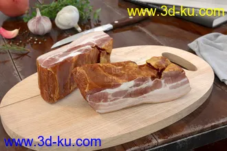 3D打印模型免费影视级-食物-面包-蛋糕-餐具-厨房的图片