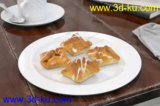 3D打印模型免费影视级-食物-面包-蛋糕-餐具-厨房的图片
