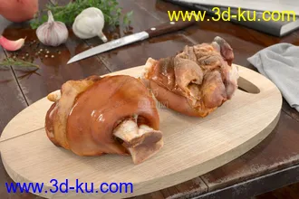 3D打印模型免费影视级-食物-面包-蛋糕-餐具-厨房的图片
