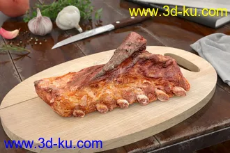 3D打印模型免费影视级-食物-面包-蛋糕-餐具-厨房的图片