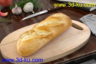 3D打印模型免费影视级-食物-面包-蛋糕-餐具-厨房的图片
