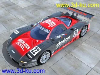 3D打印模型超酷的NISSAN跑车的图片