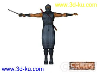 3D打印模型【卡尔共享5】《DOA3》之Ryu[古代忍者造型][XBOX游戏机][日本Tecmo]的图片