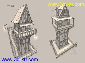 3D打印模型支持 cgman （自己做的房子）的图片