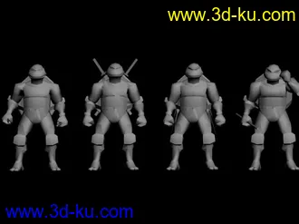 3D打印模型忍者神龟（没贴图......内含）的图片