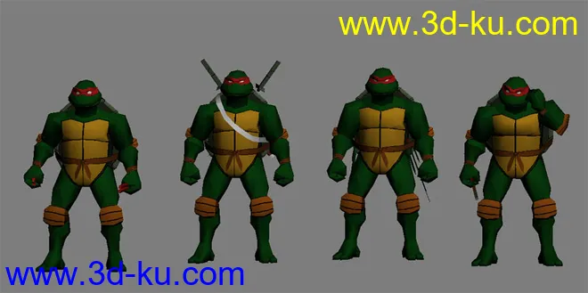 忍者神龟（没贴图......内含）模型的图片1