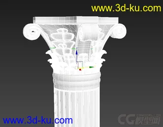 3D打印模型一个罗马柱头的图片