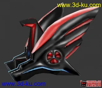 3D打印模型自制的一个低模椅子，造型比较独特（带贴图）的图片